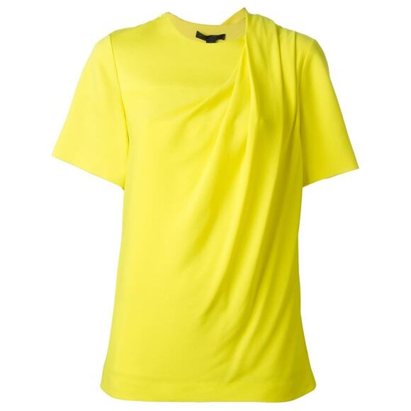 Alexander Wang Draped T-shirt - S Yellow
